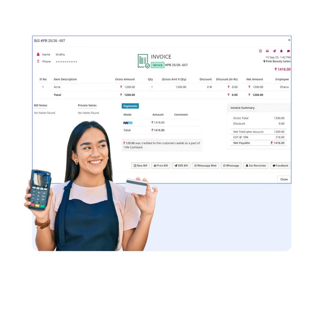 Salon Billing Software