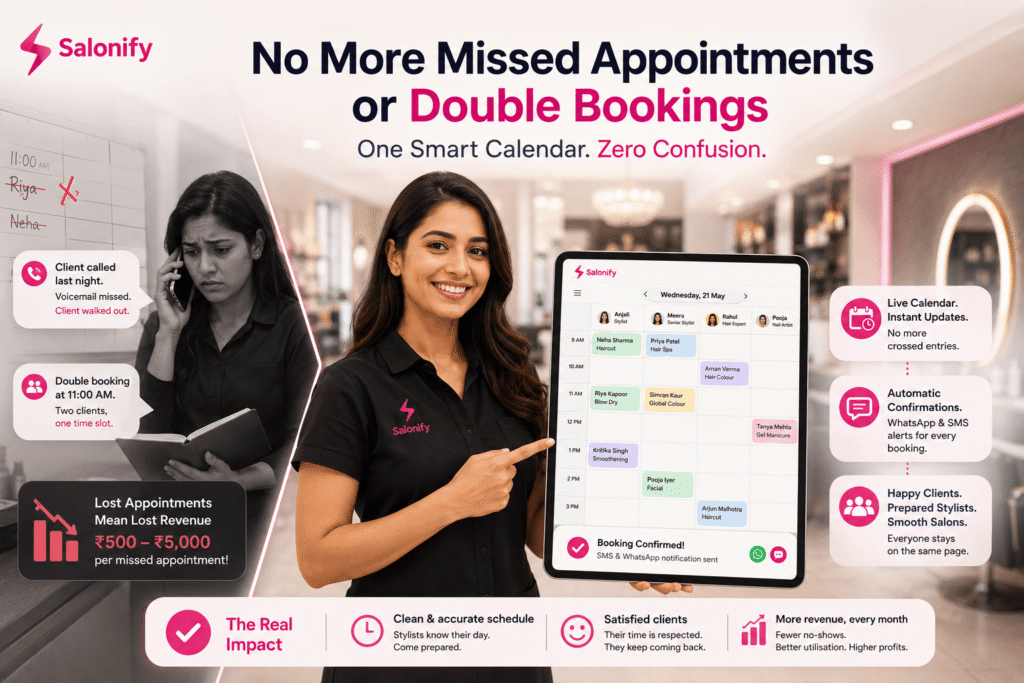 No More Missed Appointments or Double Bookings