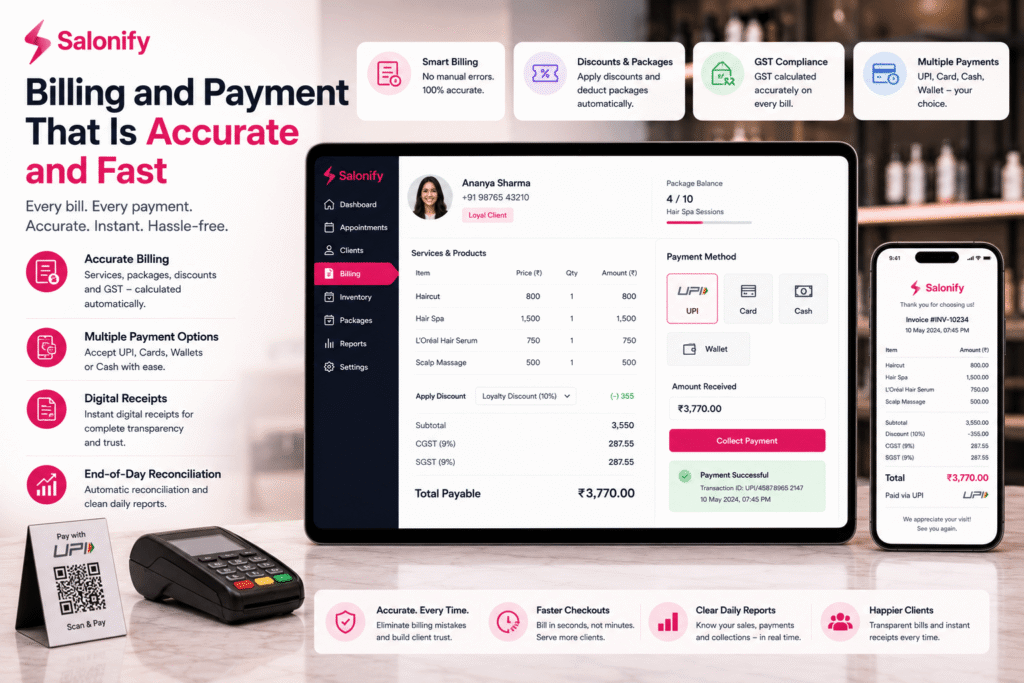 Salonify Billing Dashboard